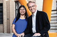 A photo of Minh-Thanh Nguyen, PhD, and Richard Lang, PhD.