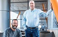 A photo of Marc Ruben, PhD, and John Hogenesch, PhD.