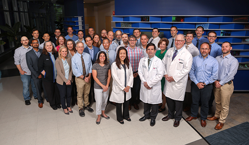 A photo of faculty members from the Heart Institute.