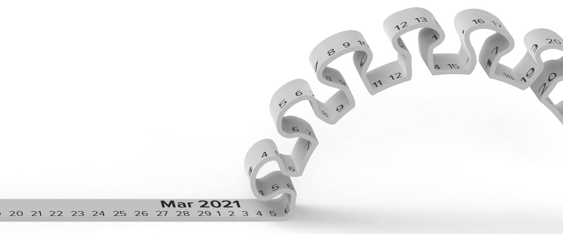 An illustration of a ruler bunching up.