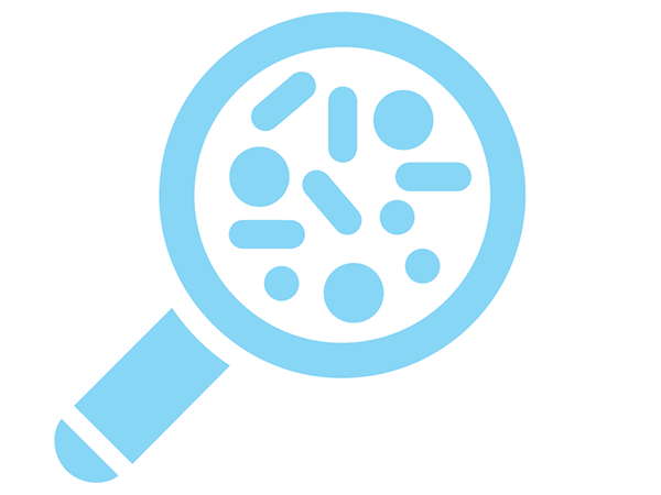 Graphic of a magnifying glass.