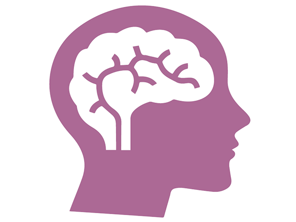 Graphic of a human head and brain.