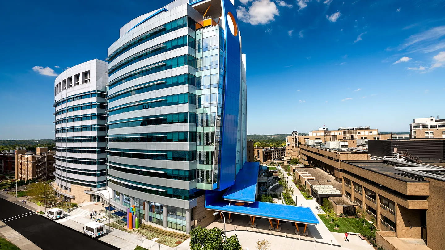 Photo of a Cincinnati Children's building.