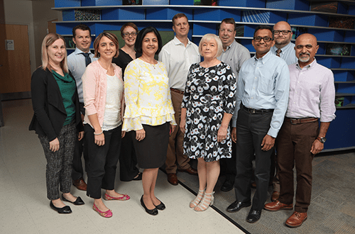 A photo of faculty members from Bone Marrow Transplantation and Immune Deficiency.