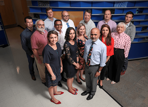 A photo of faculty members from Bone Marrow Transplantation and Immune Deficiency.