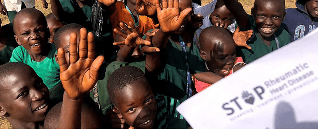 A group of children in Uganda.
