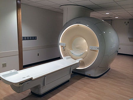 The magnetic resonance imaging system in the clinic.