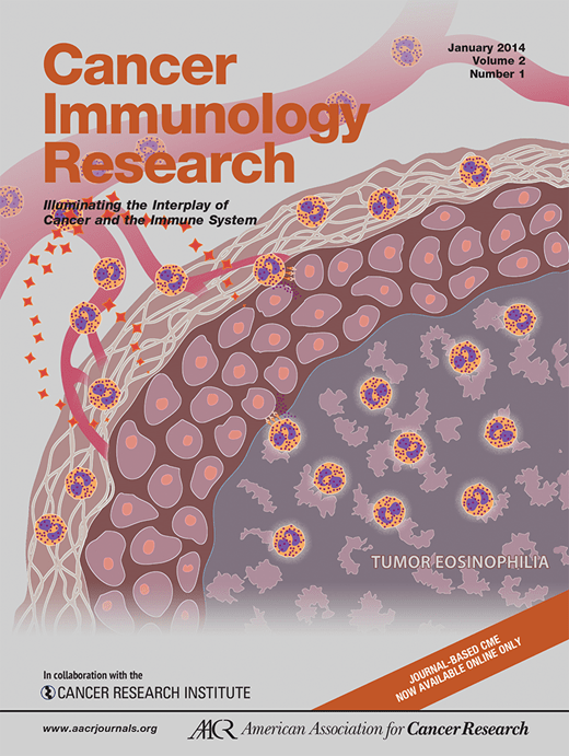 Cancer Immunology Research January 2014 journal cover.