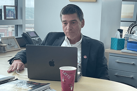Dr. Marc Rothenberg in his office.