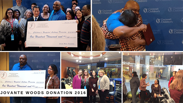Jovantae Woods Donation 2016.