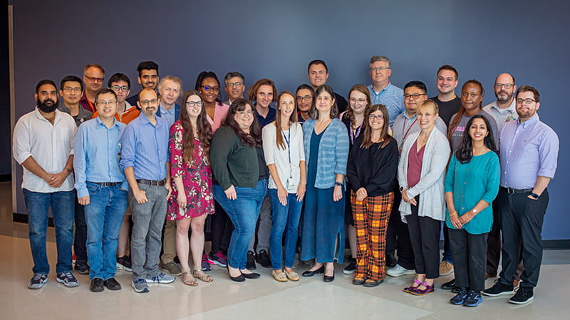 A group photo of Biomedical staff.