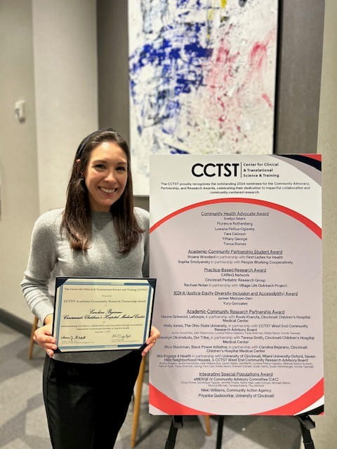 CCTST Community Academic Partnership Award 2024.