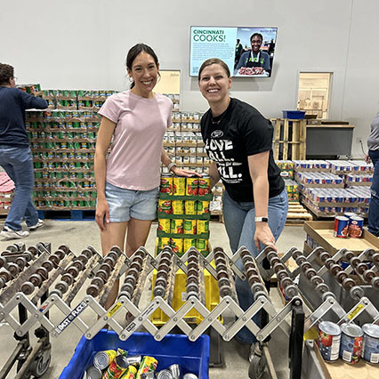 Freestore Foodbank volunteering.