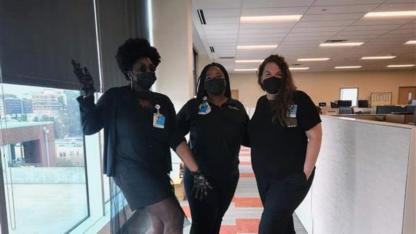 A photo of the Crosby Lab program management team.