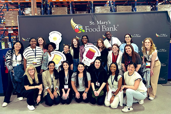  2025 Service Project with St. Mary's Food Bank.