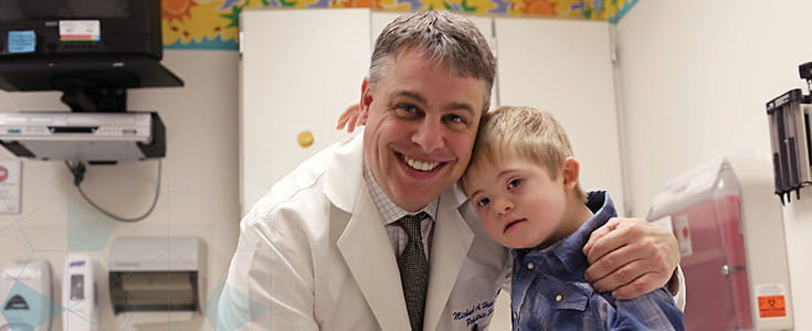 Dr. Helmrath with Patient