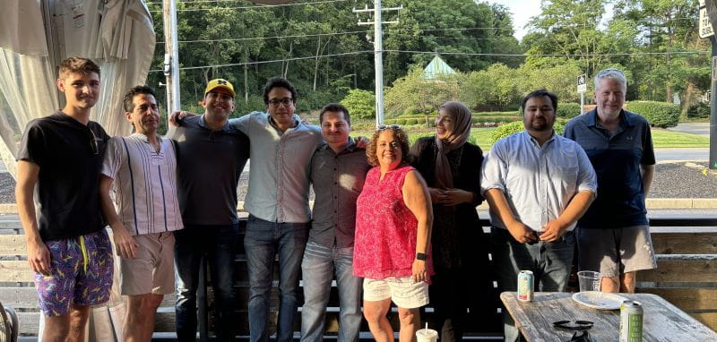 The research team at the Heart Institute summer party.