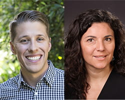 A photo of J. Elliott Robinson, MD, PhD & Elisa Boscolo, PhD.