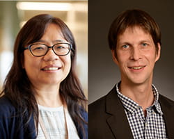 A photo of Chunyue Yin, PhD & Alexander Miethke, MD.