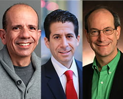 A photo of Joseph S. Palumbo, David L.S. Morales, & Bruce J. Aronow, PhD.