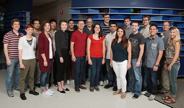 The Wells lab group photo.