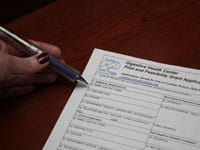 Filling out the pilot and feasibility program application.