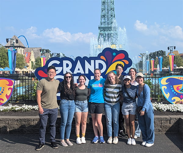 Miles lab team at Kings Island 2024.