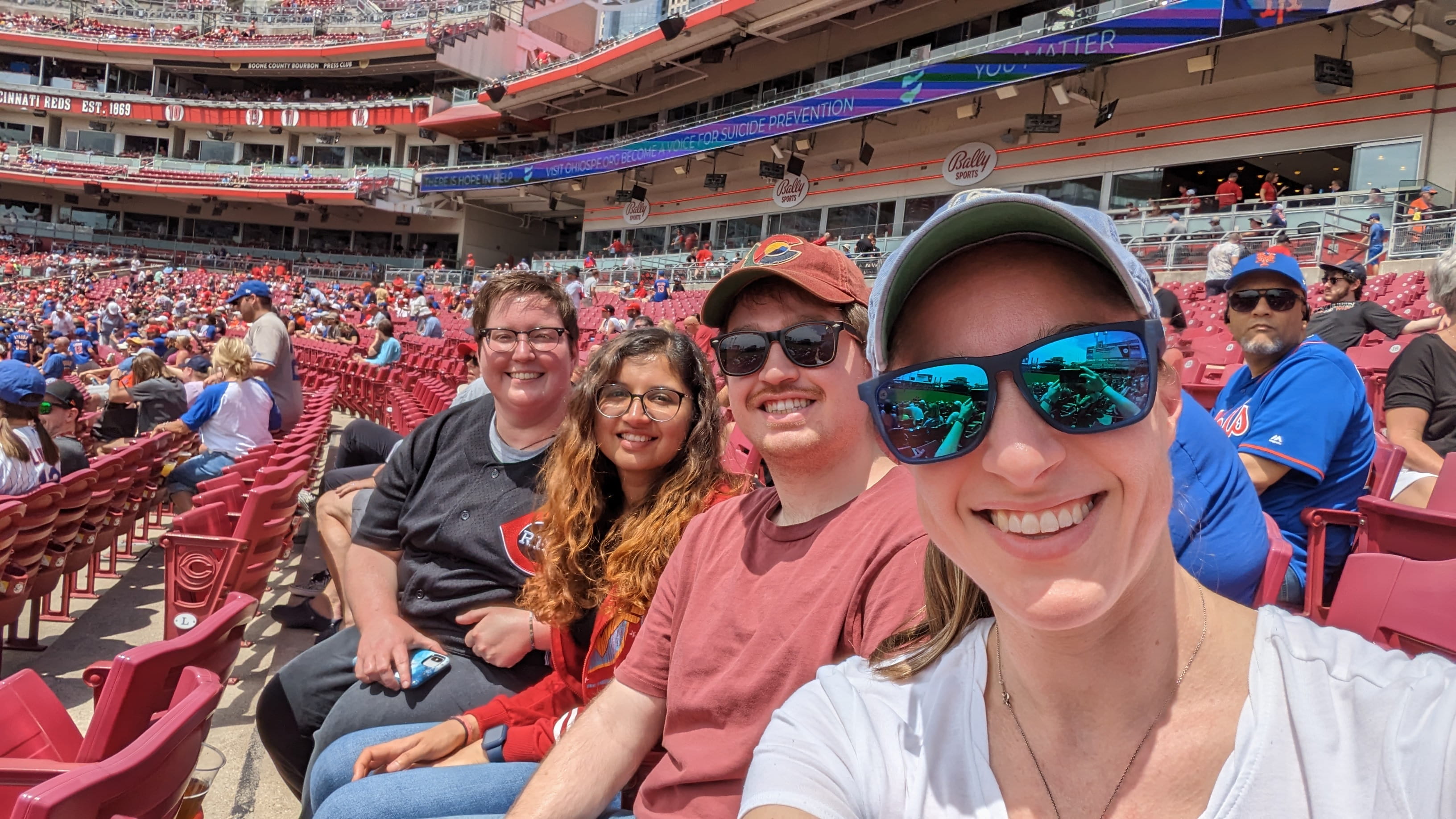 Photo of a Miles Lab trip to see the Cincinnati Reds.