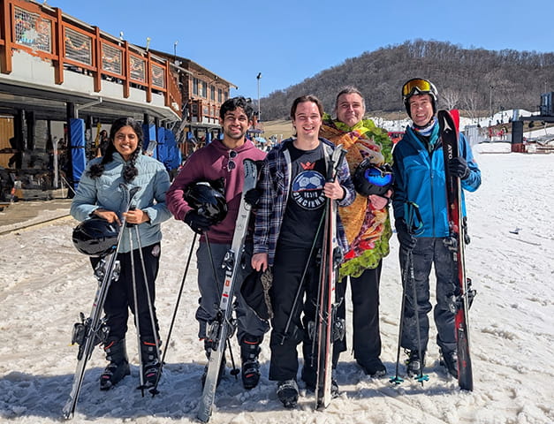 VanDussen lab at Perfect North Slopes.
