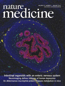 Cover image for Nature Medicine, December 2017.