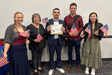 Citizenship celebration.