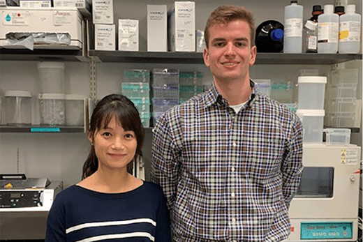 Eri Iwasawa and Andrew Scott Emmert smiling for a photo.