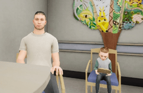 Firearm Safety VR training image.