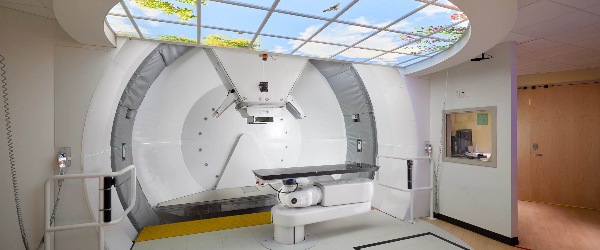The proton therapy research gantry at Cincinnati Children's.