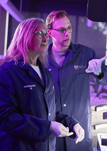 Two scientists conducting research.