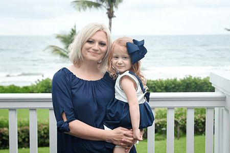 Bethany and her daughter.