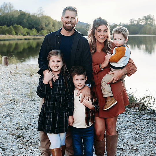 Kennedy and her family.