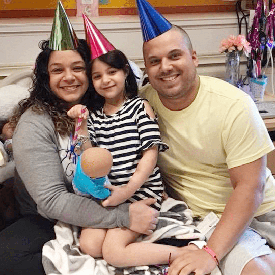 Makenzie and her parents.