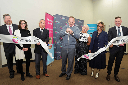 Ribbon cutting event at the Applied Gene and Cell Therapy Center.