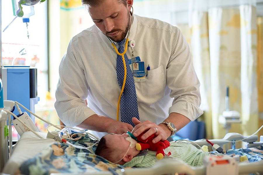 A young female patient with a nurse.