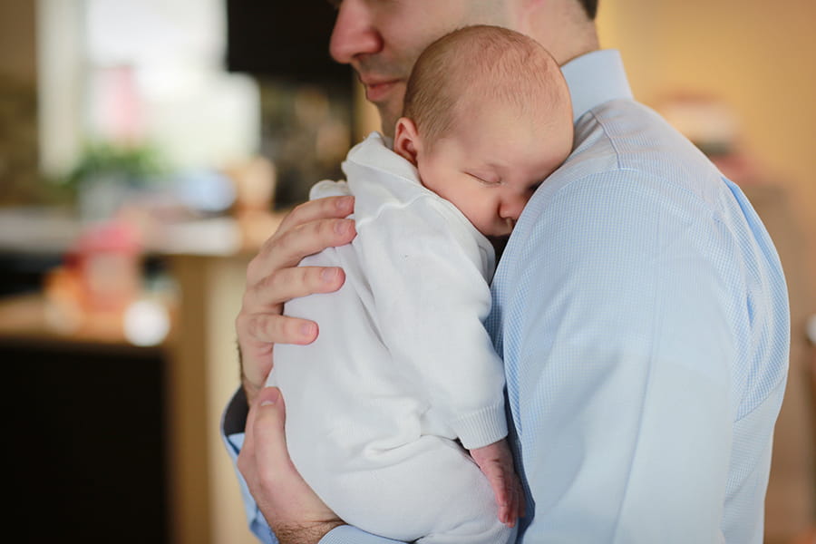 A patient with parent.