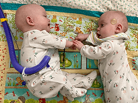 Layla and Louise enjoy play time.