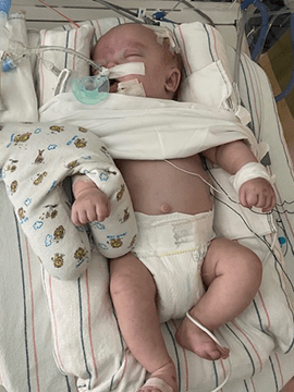 Levi in the newborn intensive care unit.