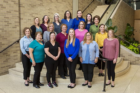 A photo of the Center of Breastfeeding Medicine team.