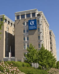 One of the many buildings that comprise the Cincinnati Children's campus.