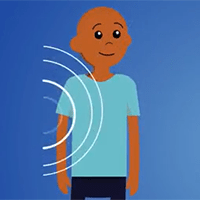 Receiving proton therapy.