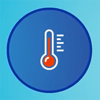 Take temperature during cancer treatment.