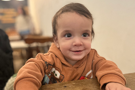 Helio shows off his smile.