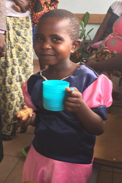 Doricus, age 4, is one of several patients seen during the Colorectal Center mission trip to Tanzania. 