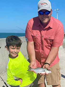 Garrett and his dad.